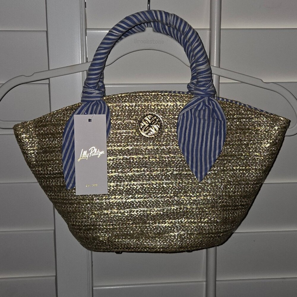 NWT Lilly Pulitzer Malia Mini Straw Bag